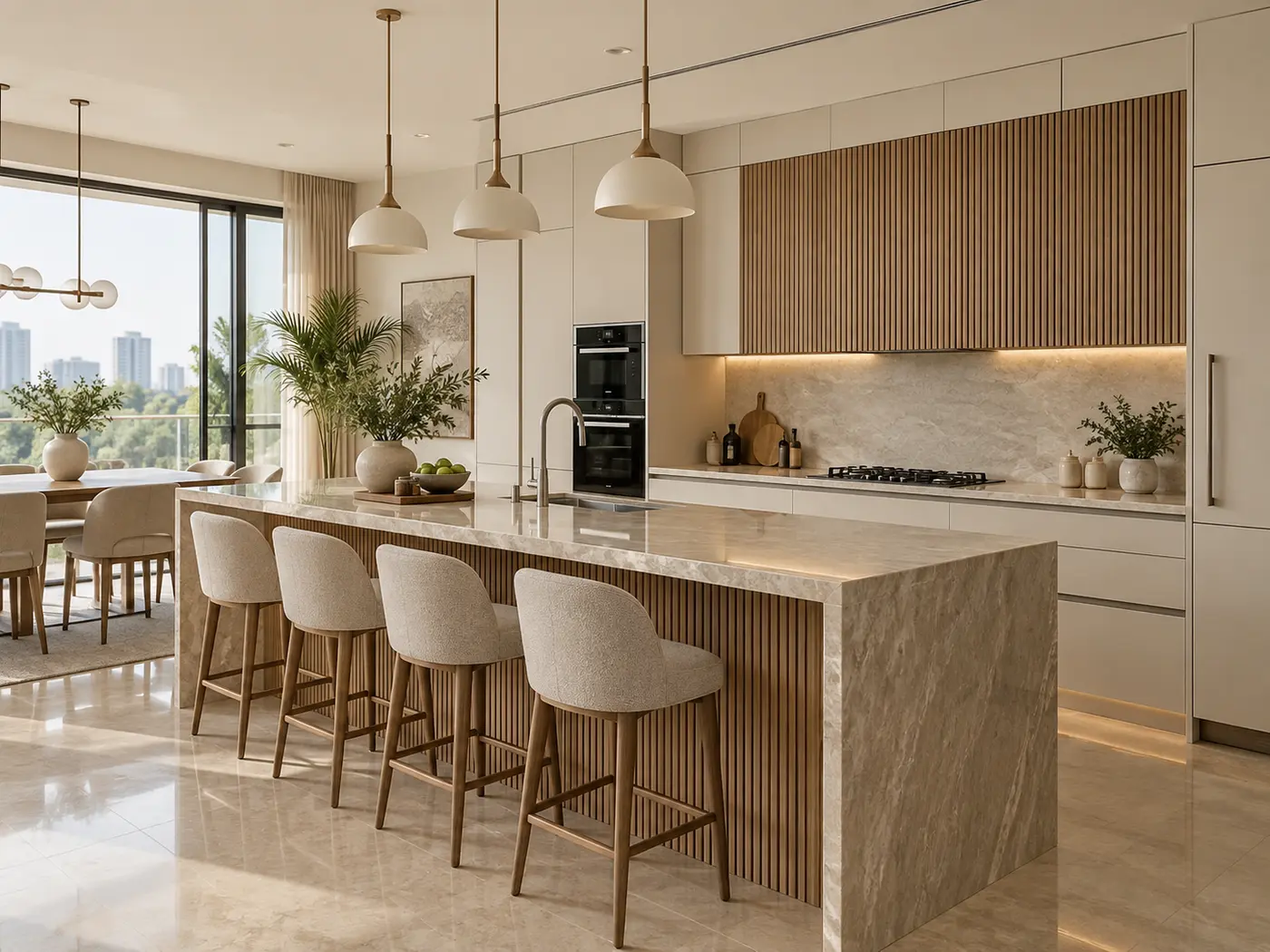 Modern modular kitchen design in Gurugram